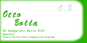 otto bolla business card